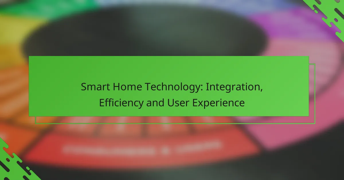 Smart Home Technology: Integration, Efficiency and User Experience